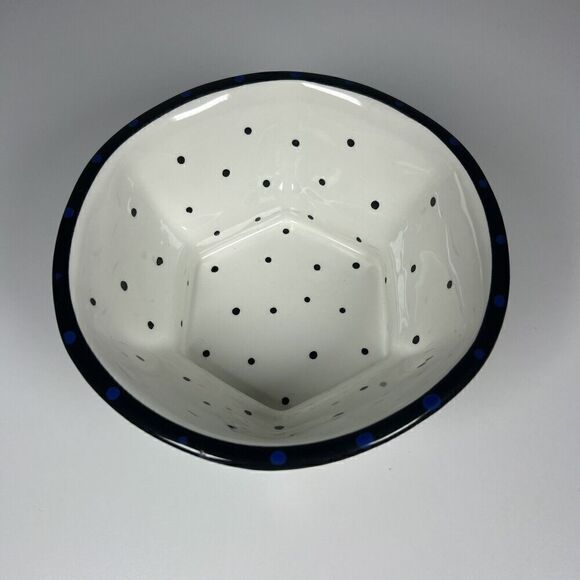 Studio Designworks 3 Footed Bowl Ceramic Polka Dots Swirls Stripes 6” - B - Picture 4 of 7